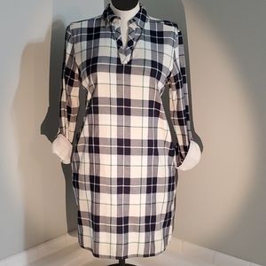 Pendleton NWT Brushed Flannel Midi Dress, Pockets